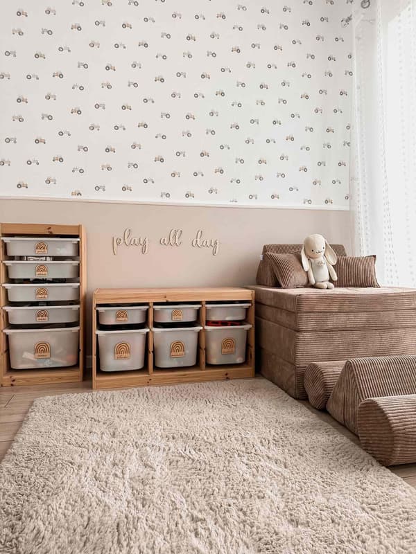Mellem rulle til Toffee Corduroy Sofa