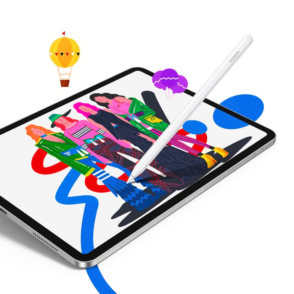 Langaton latauskynä iPad-tableteille, valkoinen