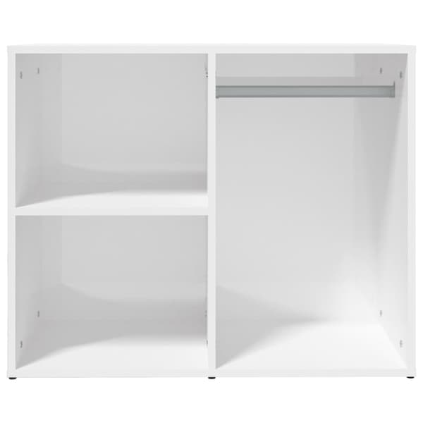vidaXL Skåp högglansvitt 80x40x65 cm