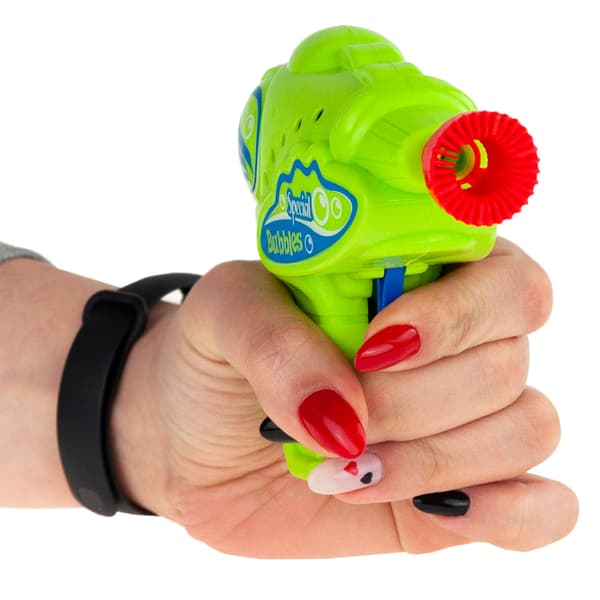 TG63365 AUTOMATISK BUBBELPISTOL + TVÅLBUBBLEVÄTSKA