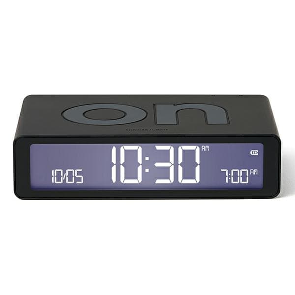 Lexon Flip Classic dobbeltsidet vækkeur, sort