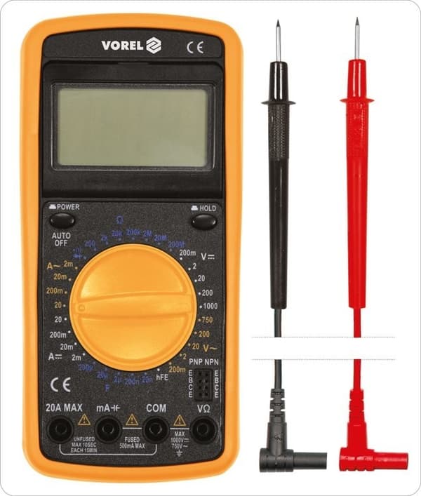 Monitoiminen digitaalinen mittari 81775 VOREL