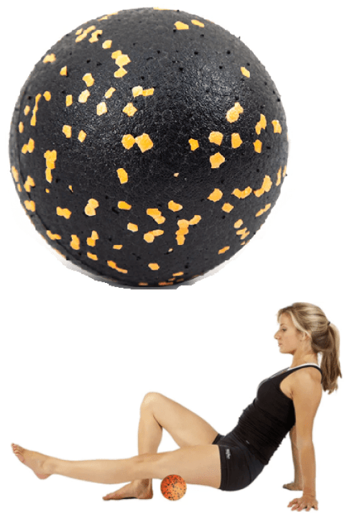 Aqua-Sport Powerstretch EPP massagerulle, 8 cm, sort-orange