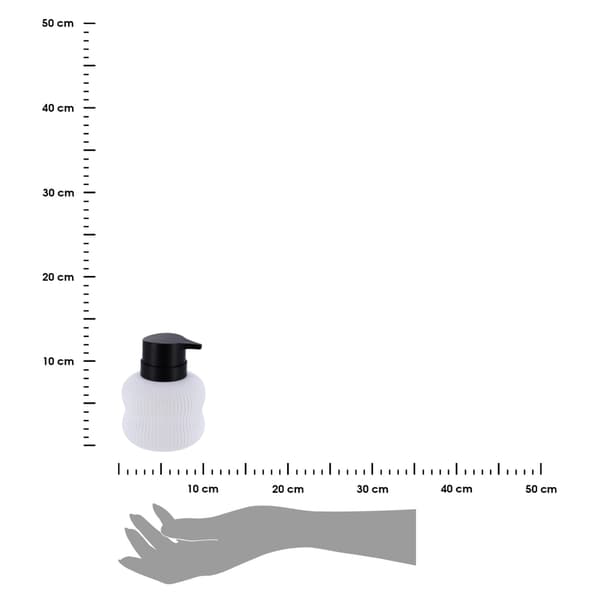 Vit keramisk tvålpump