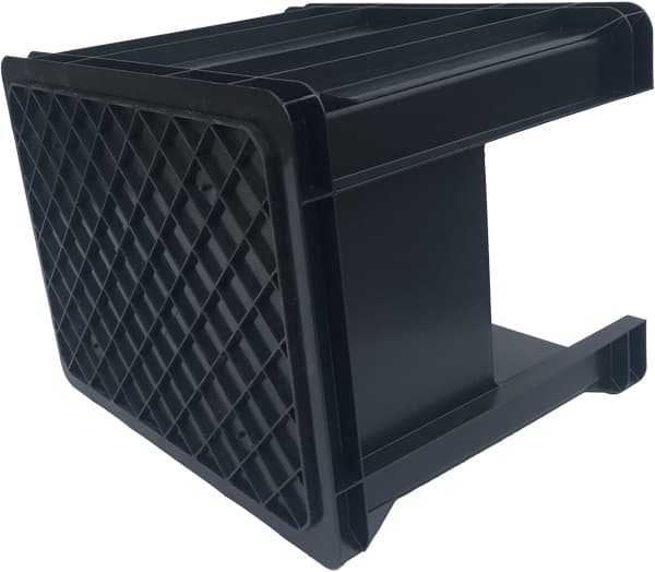 Beholder med vindue 400x300x270 sort