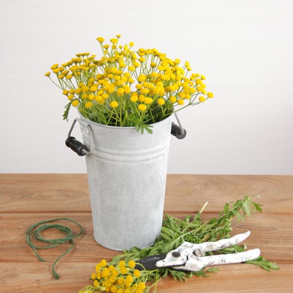 Rustik zinkvase 21 cm