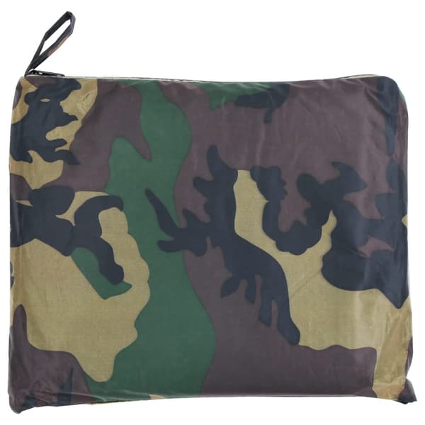 Vandtæt regnponcho til camping, camouflage