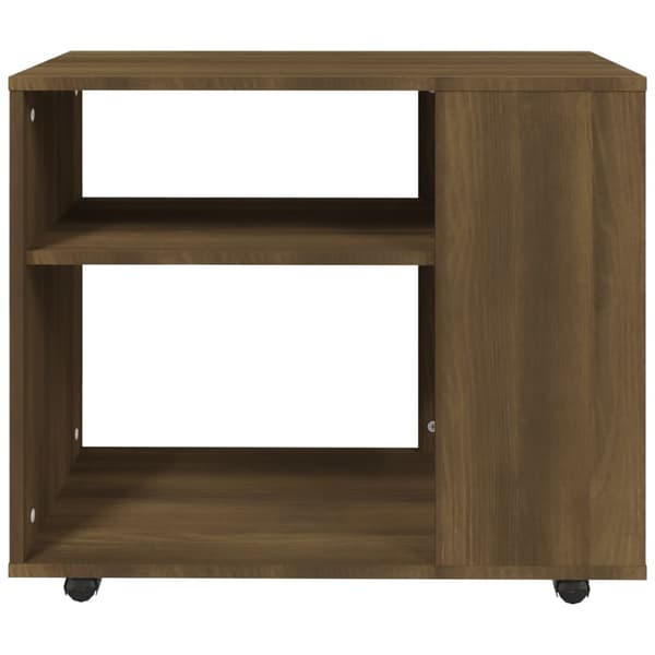 vidaXL sidebord brunt egetræ 70x35x55 cm