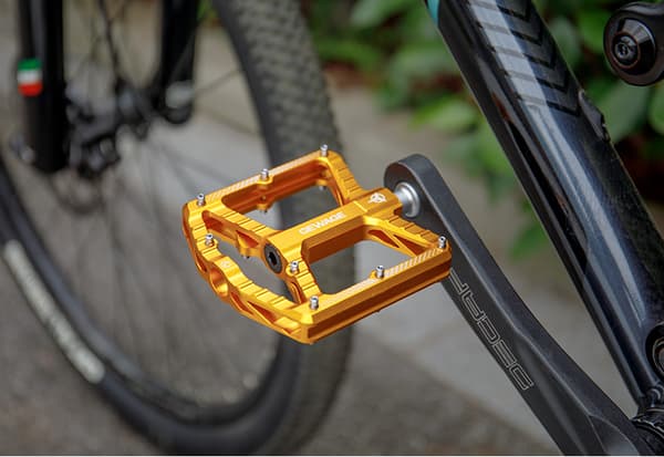 Gewage Aluminium Forseglede Lejer Platform Cykelpedaler Guld