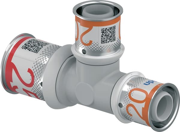 Reducerande T-rör ppsu 25-20-20 Uponor S-Press Plus