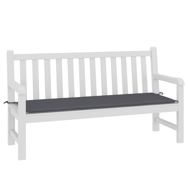 vidaXL Puutarhapenkin tyyny, 150x50x3 cm, Harmaa