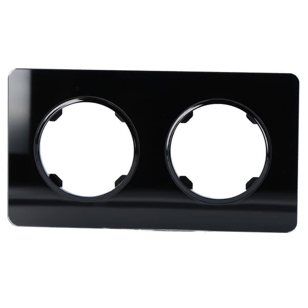 Dobbeltramme, glas, sort, online sortiment