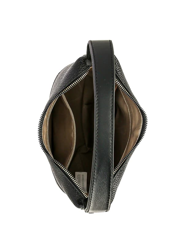 David Jones dame mini skuldertaske, øko-læder, sort