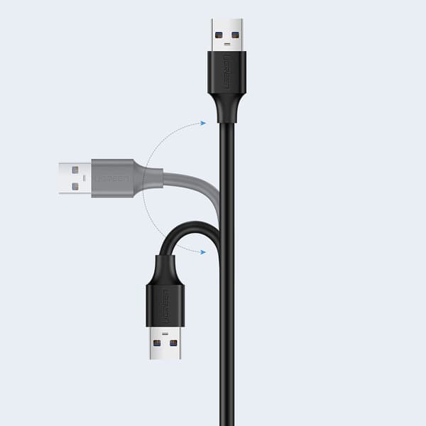 USB 2.0 förlängningskabeladapter 50cm svart
