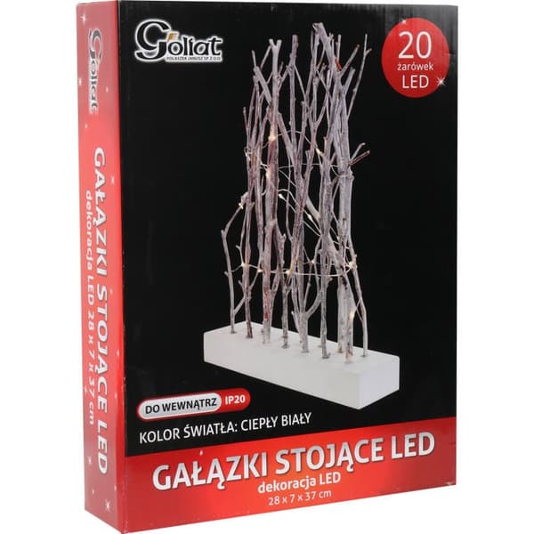 Koriste - oksia LED-valoilla 28 cm