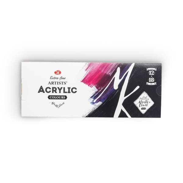 Master Class akrylmaling 12x18ml i tuber