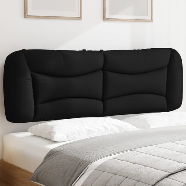 vidaXL hovedgærdehynde, sort, 160 cm, stof