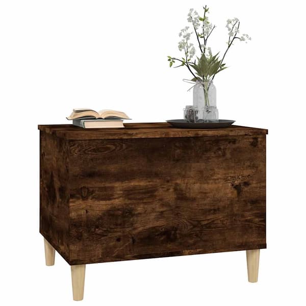 vidaXL sofabord røget eg 60x44,5x45 cm