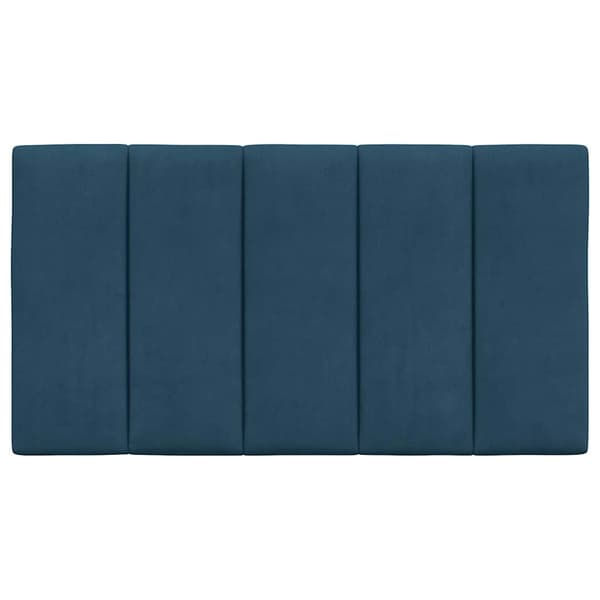 vidaXL Huvudgavelkudde, Blå, 90 cm, Sammet