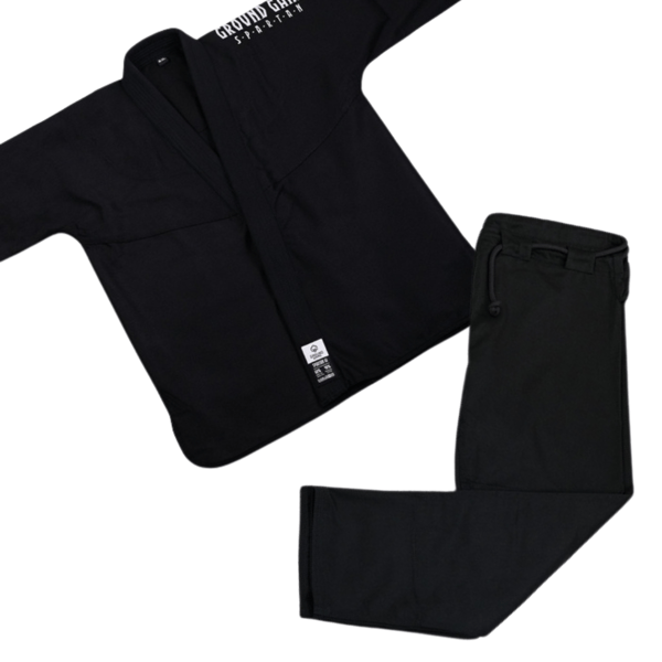 Ground Game BJJ Kimono/Gi Herre Spartan Sort A2L