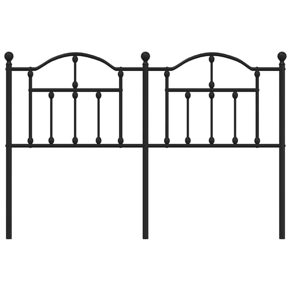 vidaXL metalsengegavl sort 150 cm