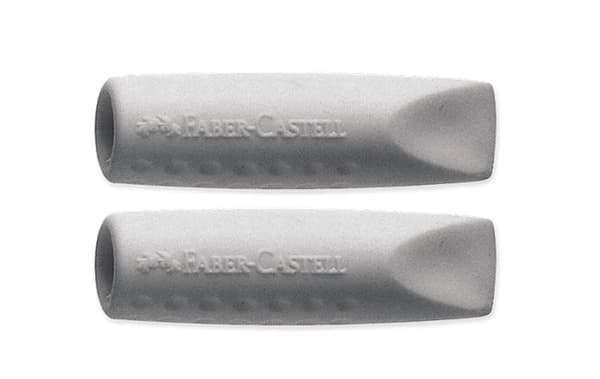 Grip 2001 gummibeläggning, grå, 2 st, FABER CASTELL