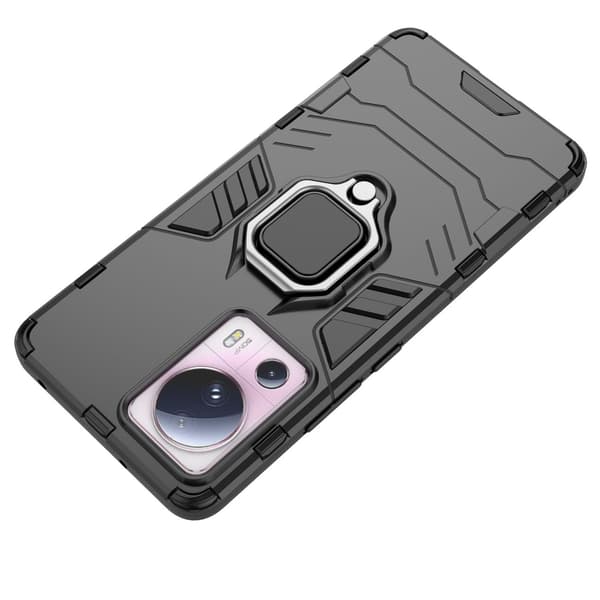 Pansret cover til Xiaomi 13 Lite magnetisk holder Ring Armor sort