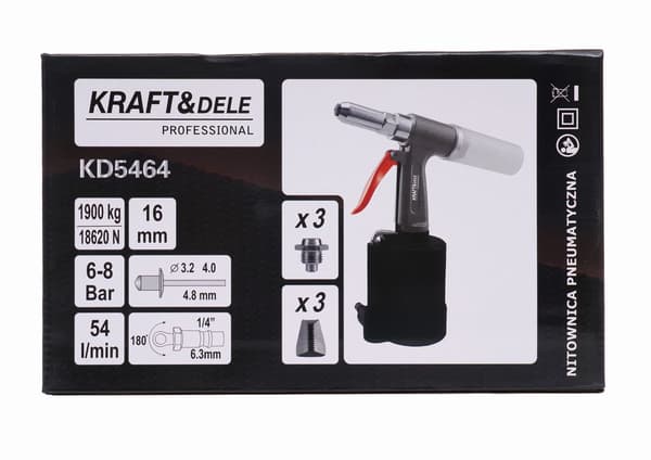 Pneumatisk nitpistol 16 mm KD5464