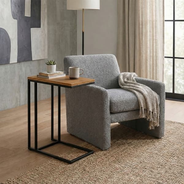 Lancelot Reims sofabord i sort egetræ 40x25x60cm