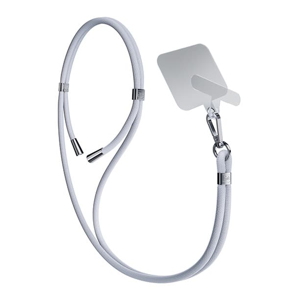 3mk EasyClip telefonrem, snöre, grå med silverdetaljer