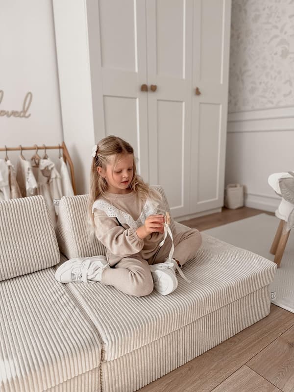 Stor trekant til Corduroy Graphite Sofa