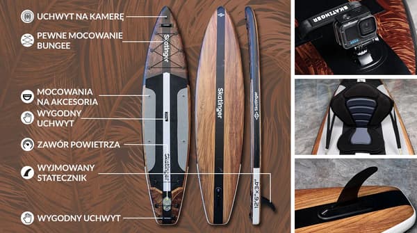 SKATINGER Waverider SUP-bräda 380x86x16 cm allround