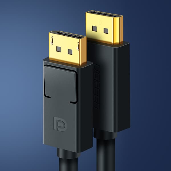 DisplayPort 4K 30Hz 5m sort kabel
