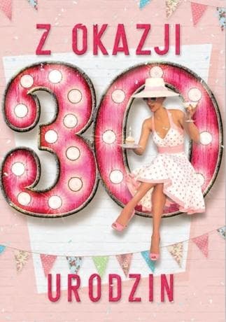 Födelsedagshälsningskort 30