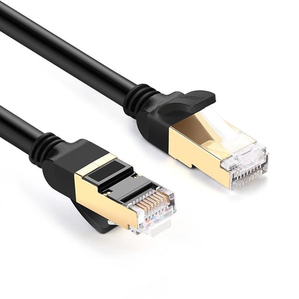 LAN-patchkabel RJ45 Cat 7 STP 10Gbps 2m svart