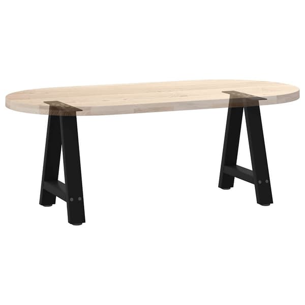 vidaXL sofabordsben, 2 stk., sort, 38x(42-43) cm, stål