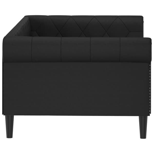vidaXL sovesofa sort 90x190 cm kunstlæder