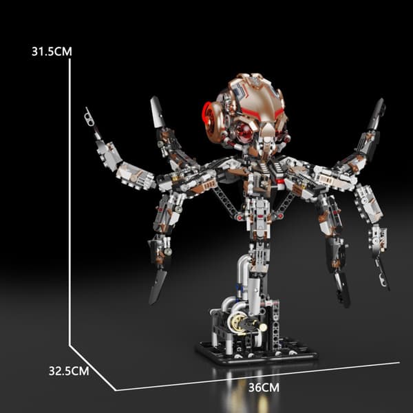 Technic MJI 13085 - Mekanisk blæksprutte LED, bevægelige dele 1768 stk.