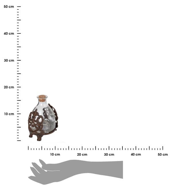 Ampiaisansa valurautaisella jalustalla