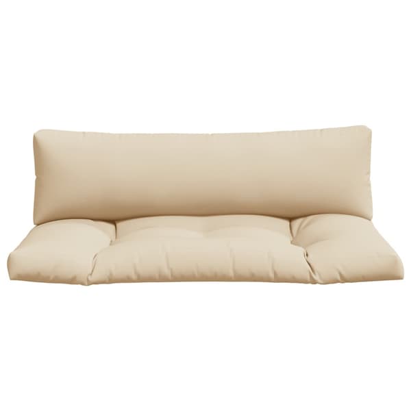 vidaXL Pallsoffkuddar, set om 2, beige, tyg