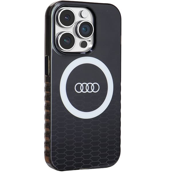 Audi IML MagSafe-etui med stort logo til iPhone 14 Pro, sort