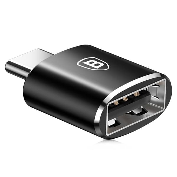USB-C OTG -sovitin - musta