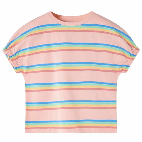 Barn-T-shirt, persika, 128