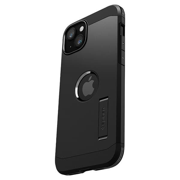 Spigen Tough Armor MagSafe -kotelo iPhone 15:lle, musta