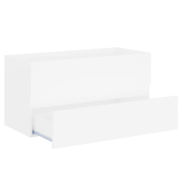 vidaXL håndvaskskab hvid 90x38,5x45 cm spånplade