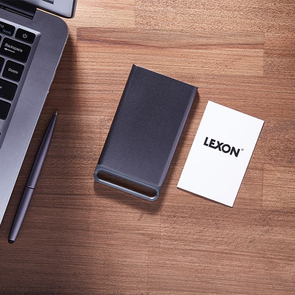 Lexon Nomaday Card Visitkortshållare Mörkgrå