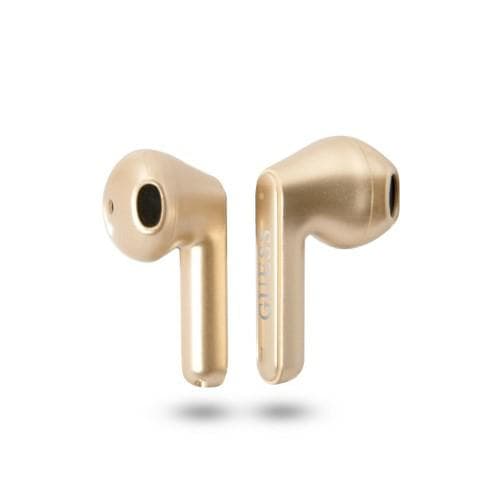 Guess Bluetooth Triangle Logo TWS Hörlurar + Dockningsstation Guld