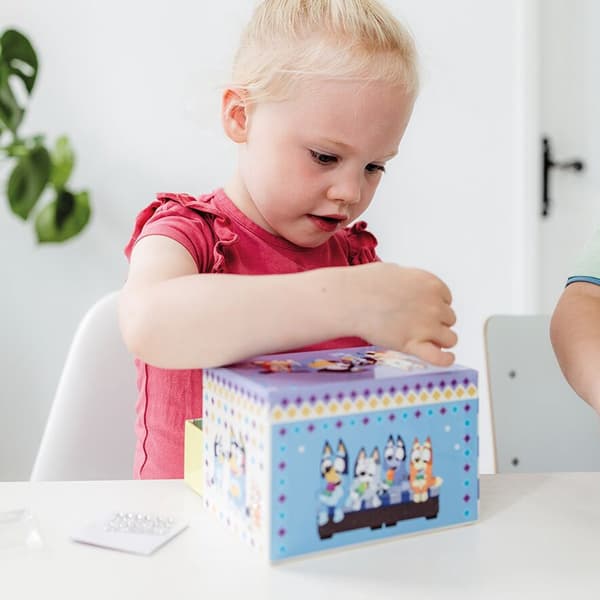 Blå mosaik smyckeskrin