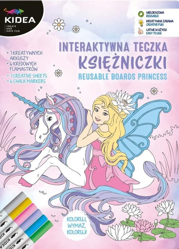 KIDEA Princess interaktiv portfölj
