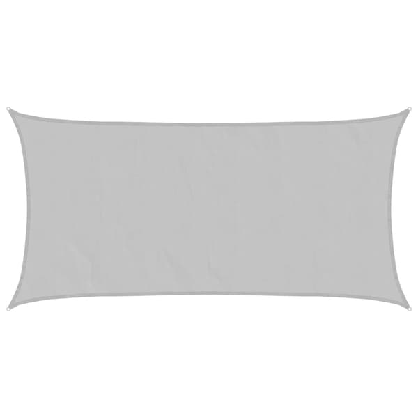 vidaXL Skuggsegel ljusgrått 5x2,5 m 100 % polyester
